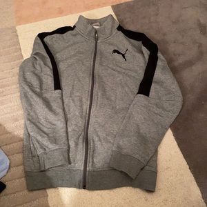 Puma zip down sweatshirt